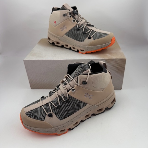 On Running Shoes - On Running Women’s Cloudtrax Sensa - SZ 7.5 - Sand/Flame Hiking Boots Sneakers